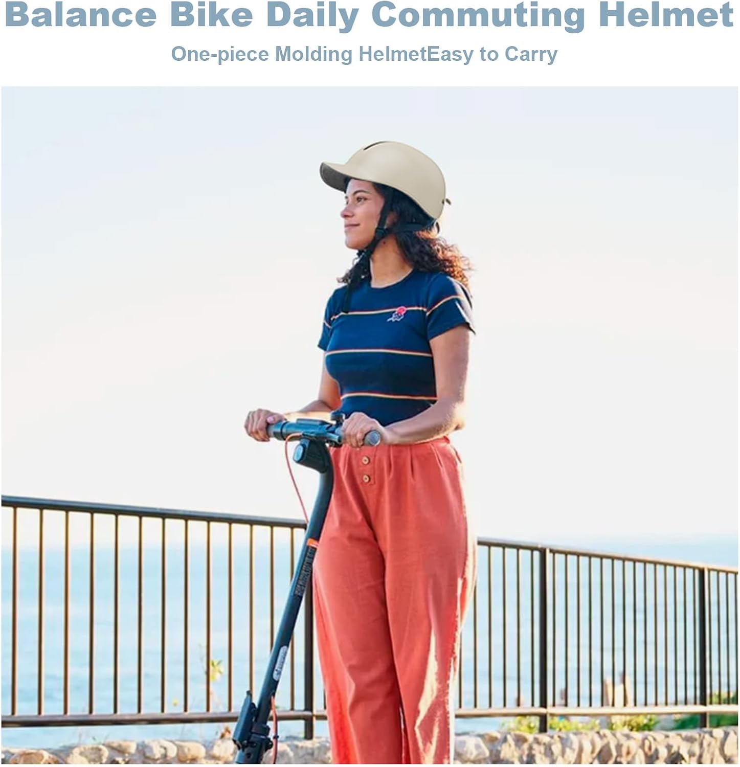 Shinmax Bike Helmet - Lightweight Adjustable Baseball Cap Style Cycling Helmet with Long Visor, Reflective Strip, for Urban Commuter, Mountain & Road Biking - Image 8