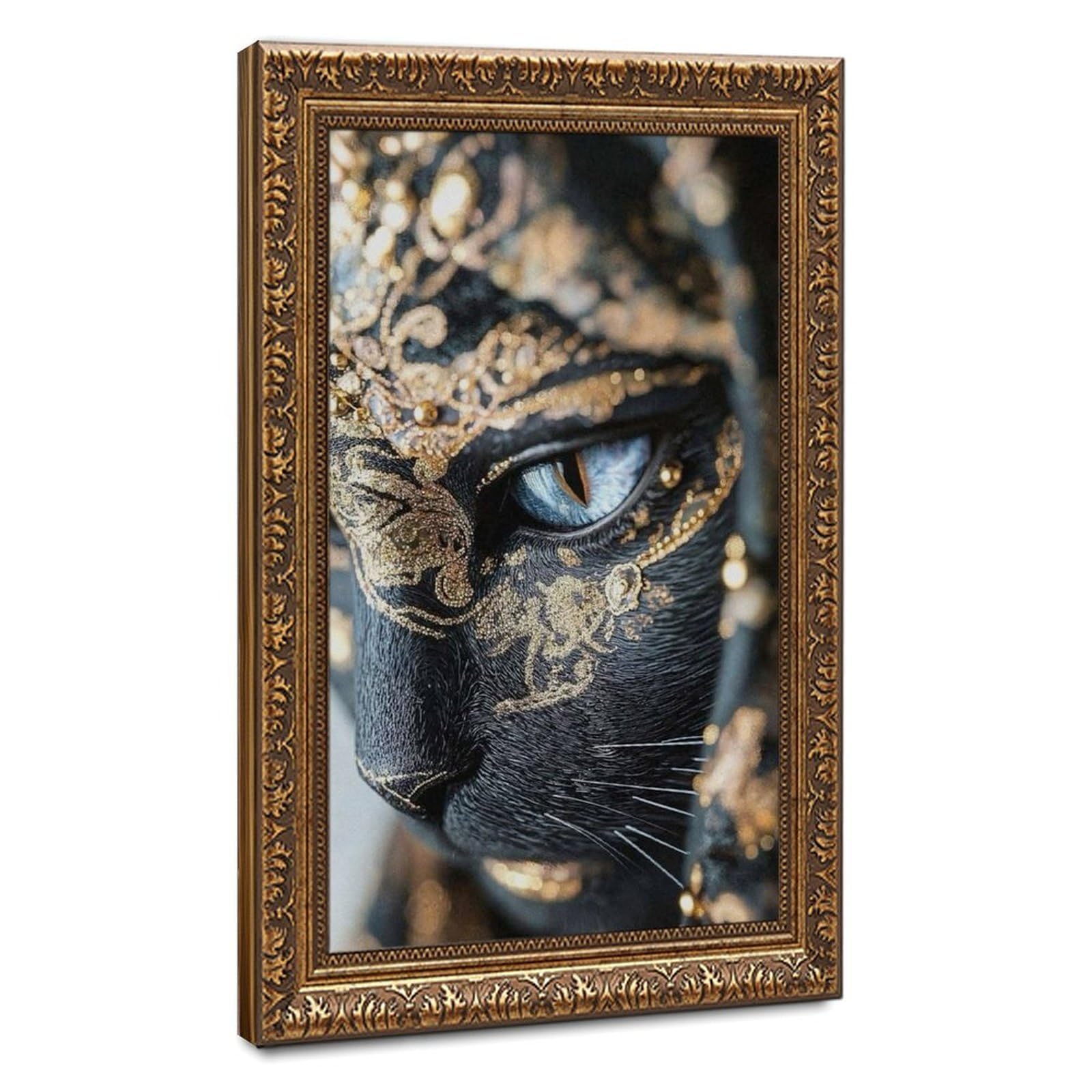 Bareronor Egyptian Art Cat Canvas Poster Bedroom Decor Landscape Office Room Decor Gift 24" L X 36" W