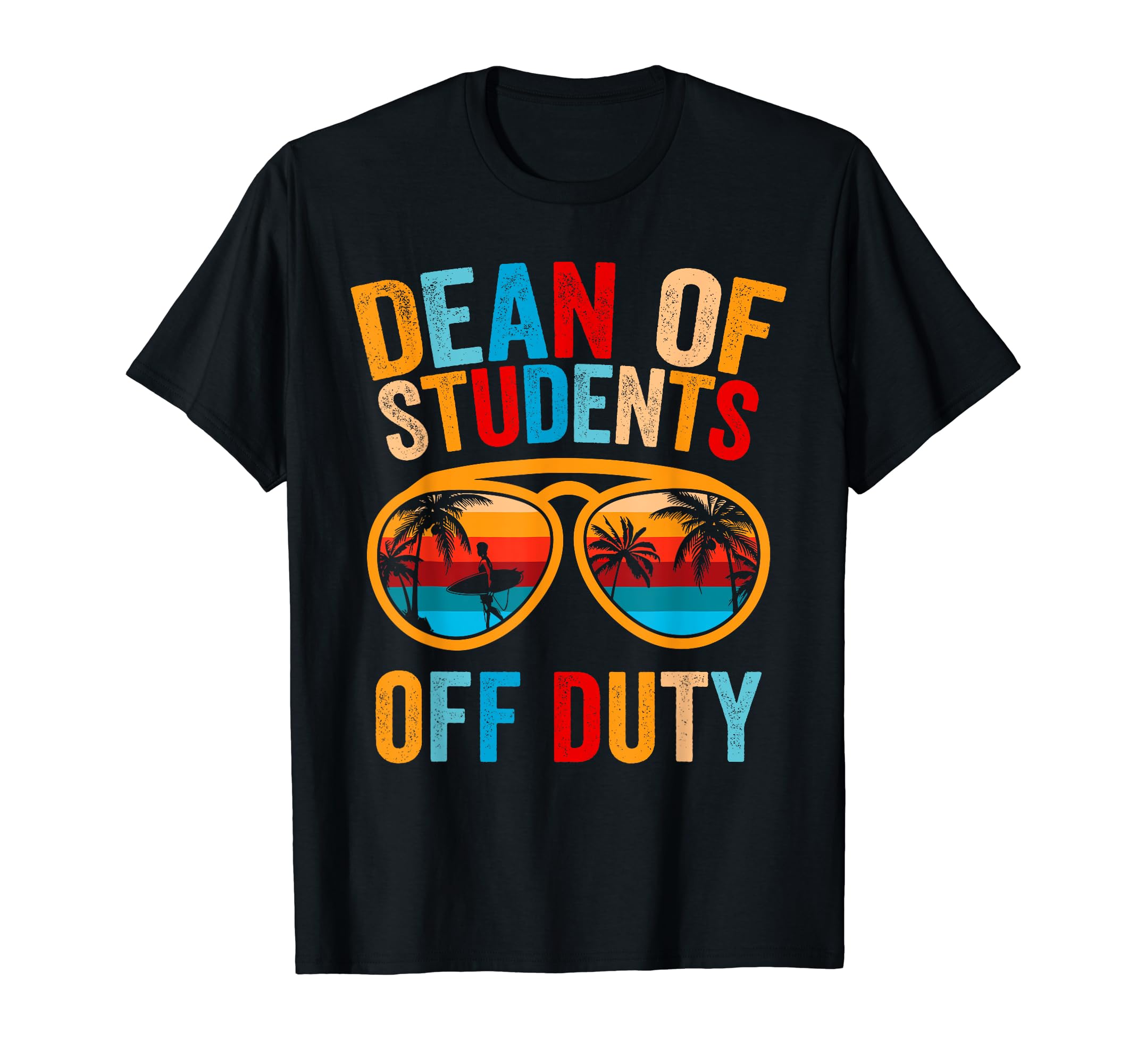 Vintage Student Affairs Summer SunglassesVintage Dean of Students Off Duty Retro Summer Sunglasses T-Shirt