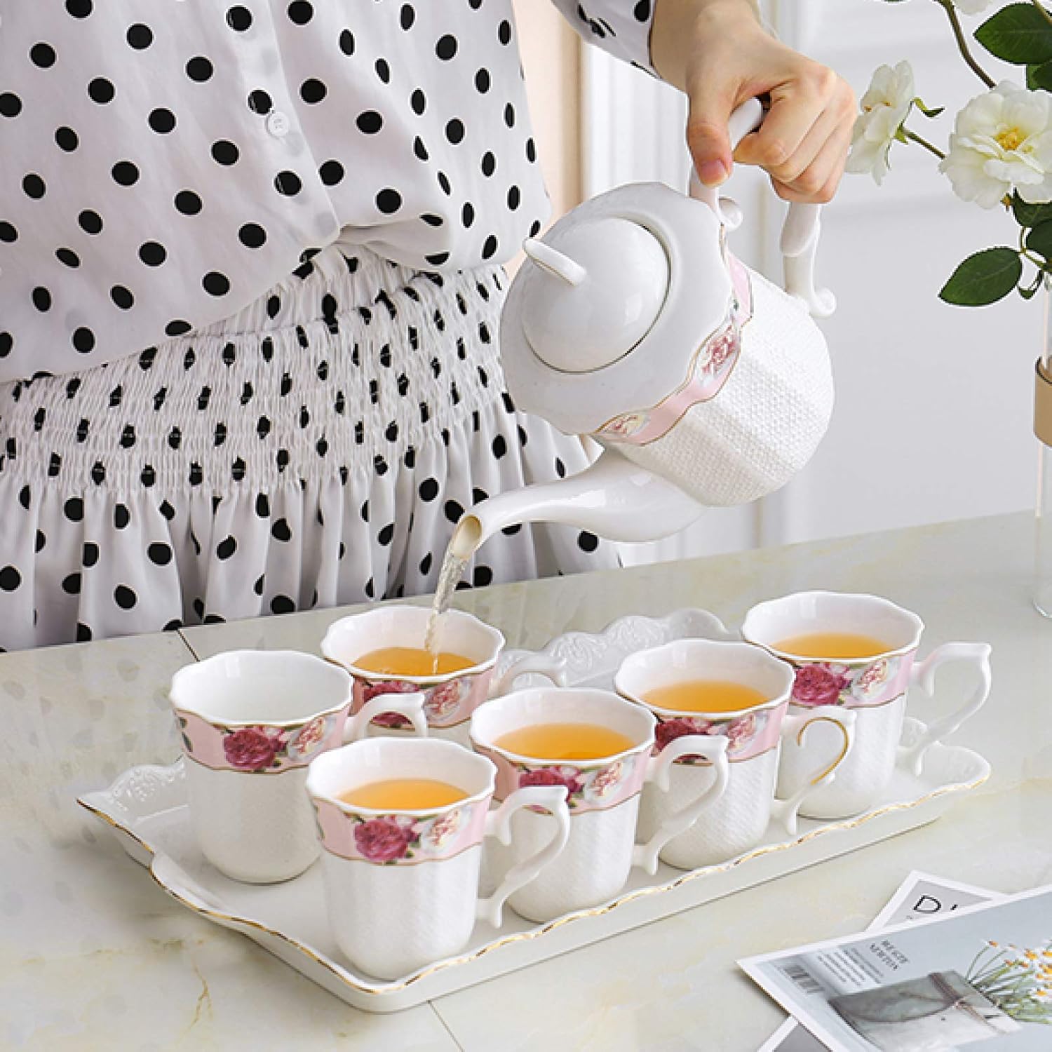 古錫 唐物 張廣 茶托4客 中国美術 煎茶道具 骨董品 S057 問道茶禪by