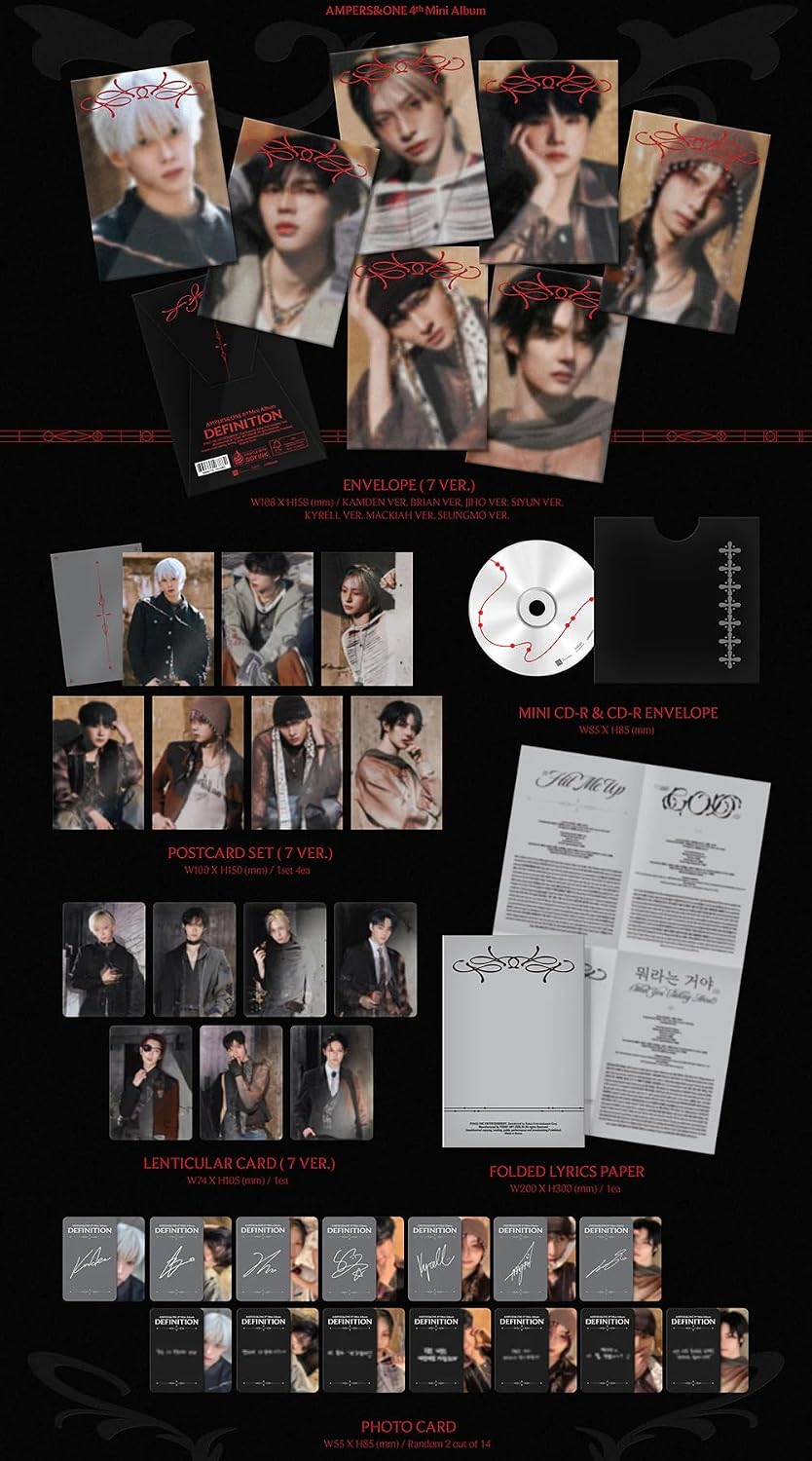 AMPERS&ONE DEFINITION 4th Mini Album [KAMDEN WE Ver.] Mini CD + Postcard Set + 2Photocard + Lenticular Card (GOD)