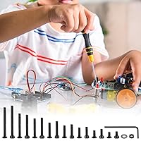 Vista 55 de Juego de 1225 tornillos de cabeza hexagonal M2 M3 M4 M5, tornillos de cabeza de zócalo de botón hexagonal, tornillos, tuercas, arandelas planas