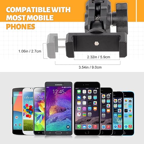 Miniatura 7 de Maiker Soporte de teléfono para tablero de instrumentos Ford Bronco Accesorios 2021 2022 360 ajustable estabilizador antivibración personalizado con