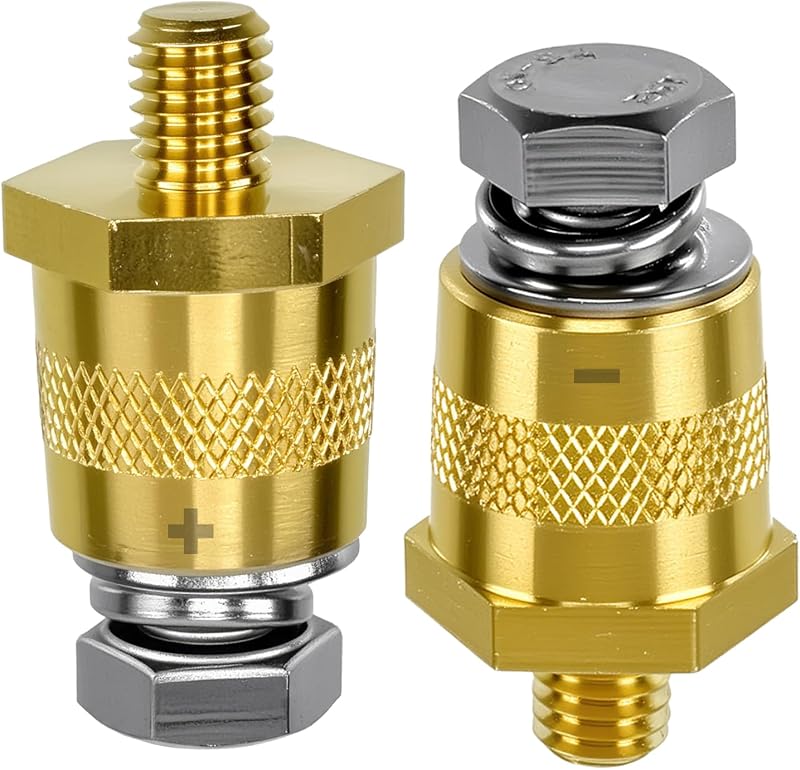 Conjunto de conectores terminais de bateria MCSDFN com rosca M8 – 2 unidades