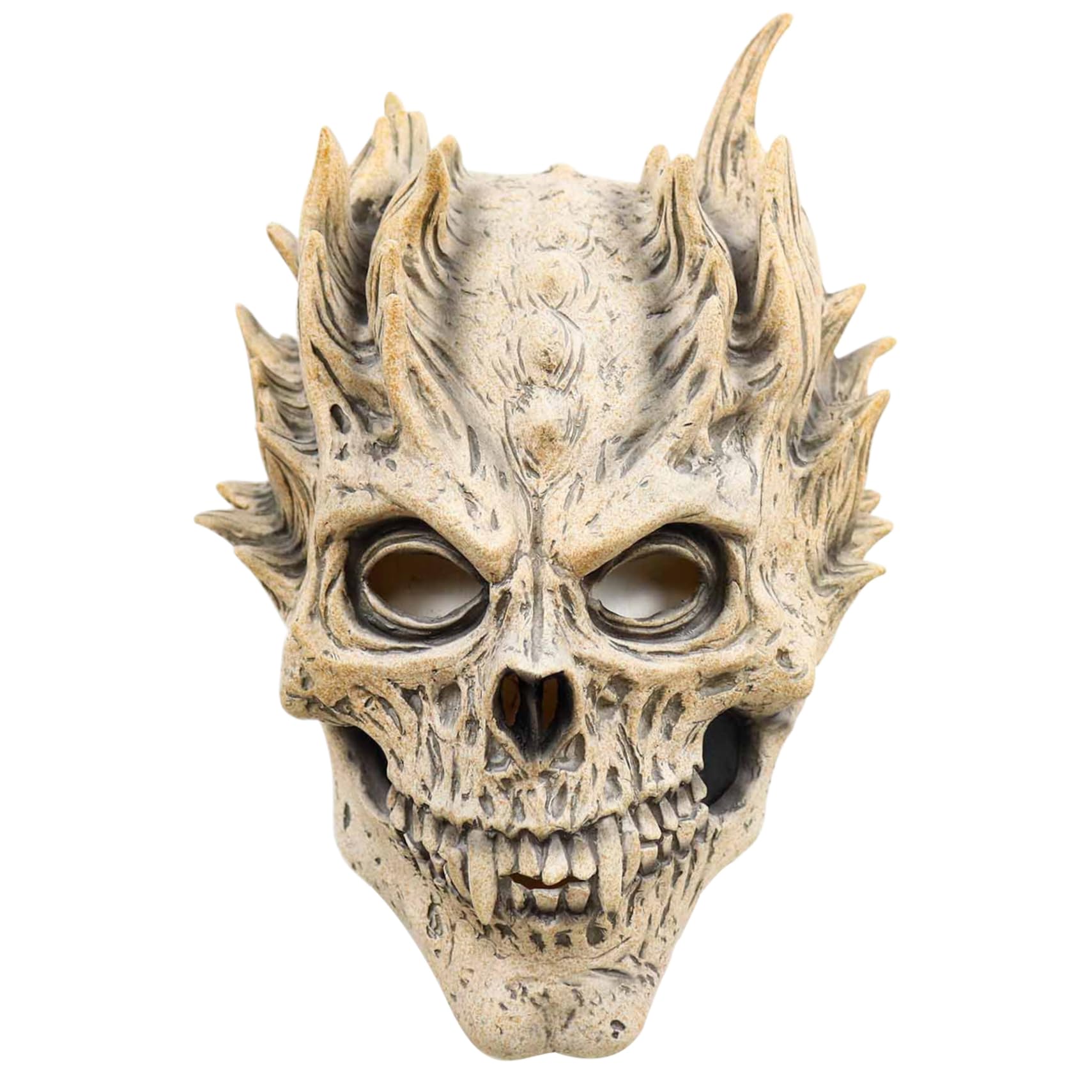 Pesoncarl Halloween Decorations, Skull Mask Scary Creepy Demon Skull Mask Realistic Latex Skeleton Full Head Halloween for Party, Costume, Cosplay, Masquerade