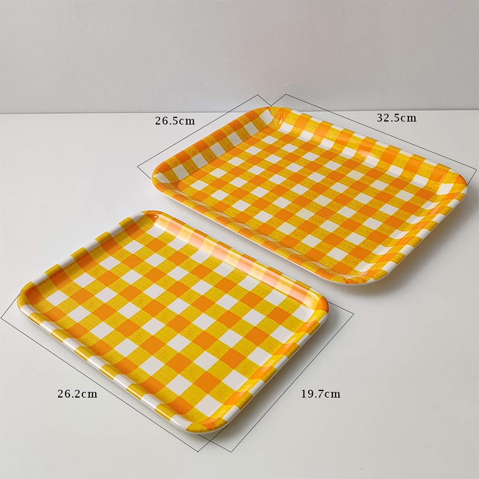 Bandeja/Bandeja Comer Bandejas de servicio Bandejas de servicio de desayuno Bandeja rectangular decorativa Conjunto de bandejas de alimentos Bandelero de la bandeja de la bandeja for la cena de la fie
