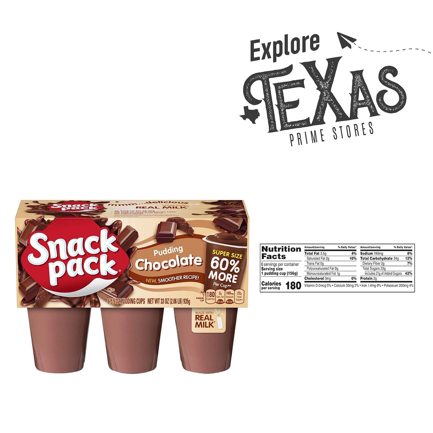 Snack Pack - Lavinia Essentials Bundle: 12- Cups of Chocolate Flavored Pudding, Gluten-free, Kosher On-The-Go 5.5 oz Plastic Cup + 1 Utility Prop