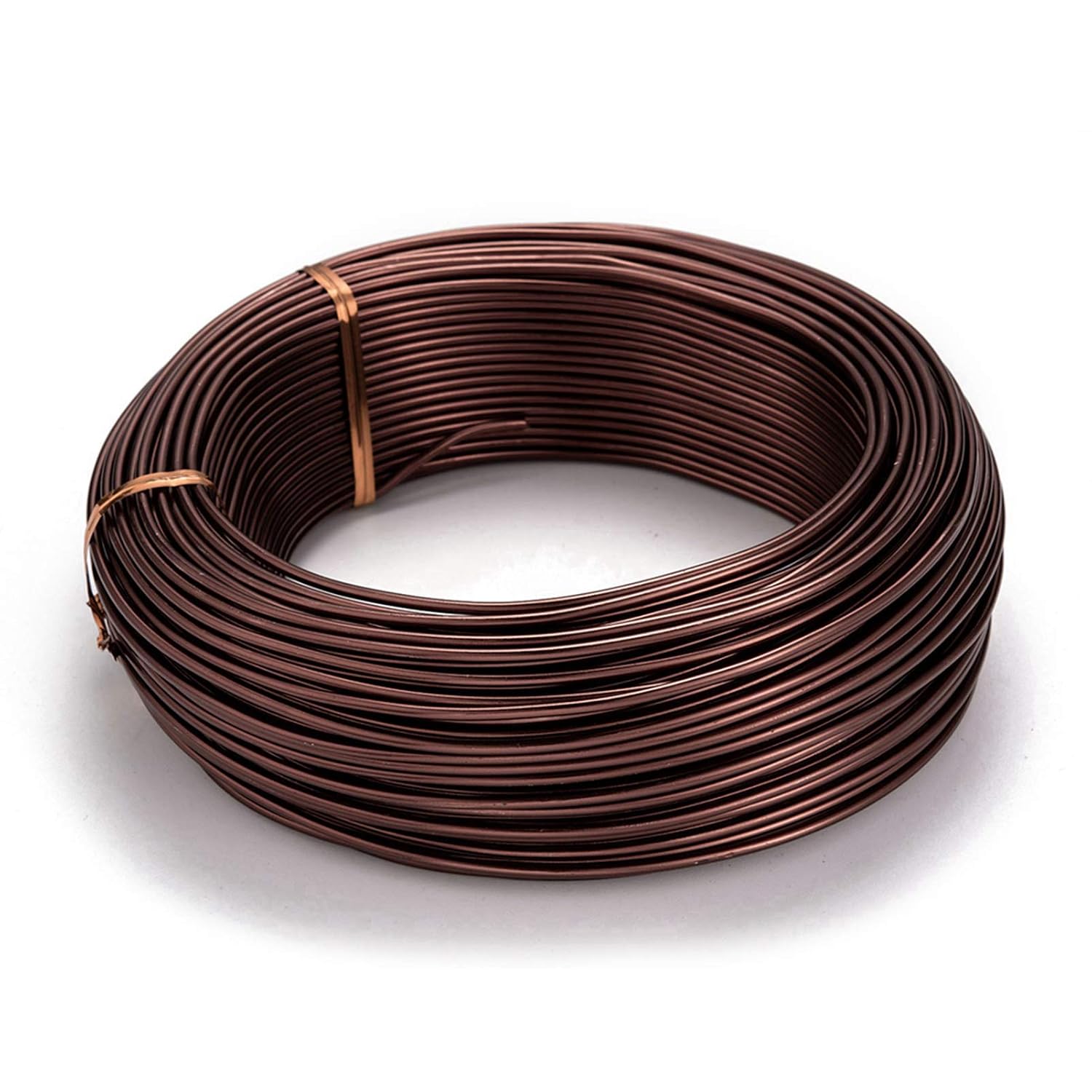 Craftdady 114 Feet Brown Aluminum Wire 10 Gauge Bendable Metal Craft Wire 2.5mm Flexible Sculpting Wire for Doll Skeleton Gem Wrapping Jewelry Making