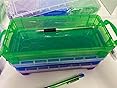 THATSRAD 6 Pezzi Astuccio in Plastica Trasparente Scatola della Penna