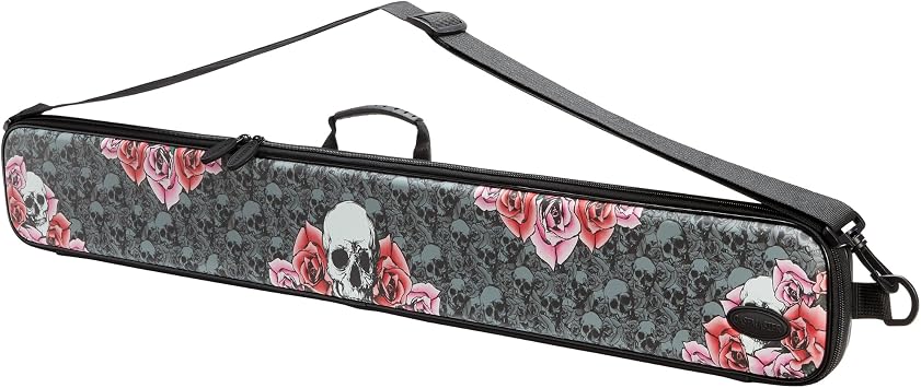 Casemaster Parallax Art Series Pool Cue Case, Holds 1 Butt and 1 Shaft, Foam-Padded Pool Stick Case, 600D Oxford Fabric, Shoulder Strap, Designer