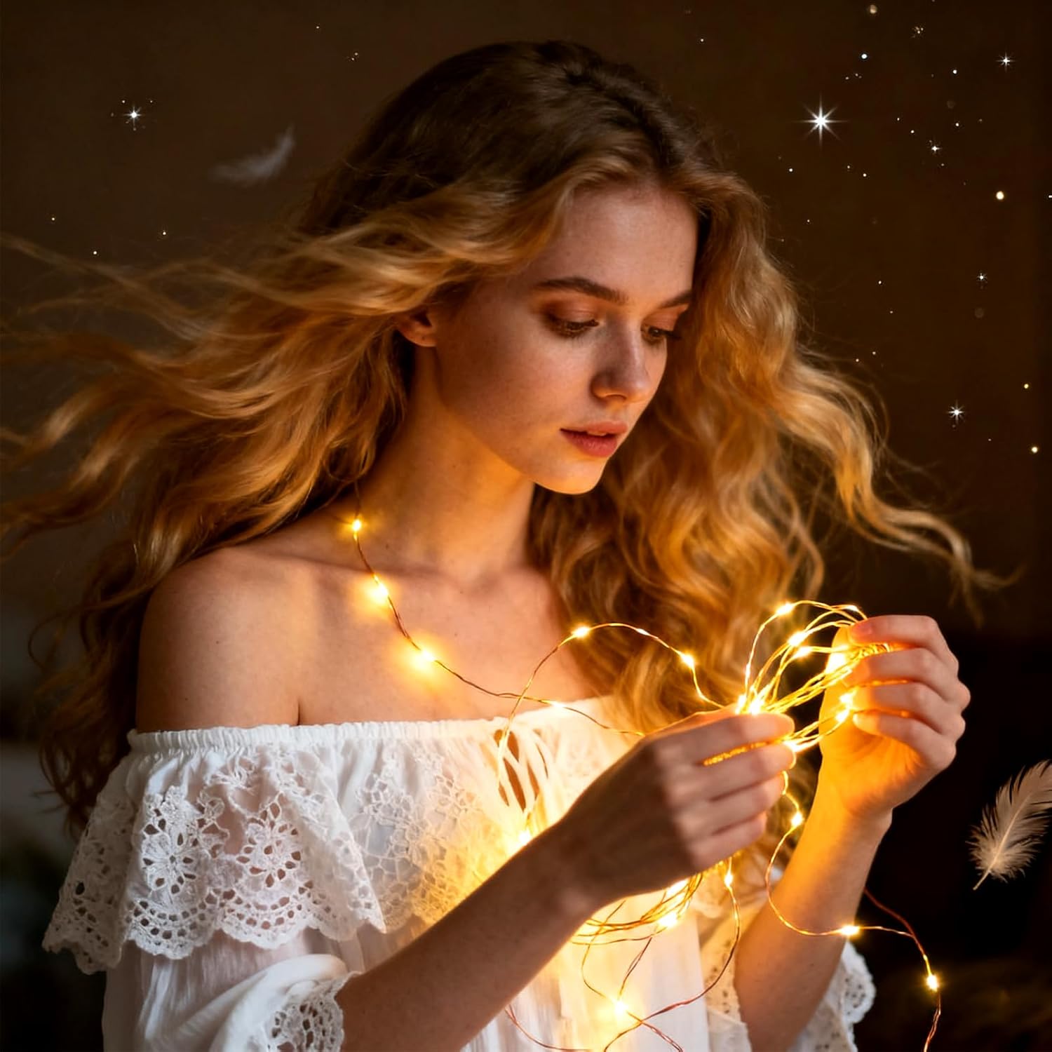 ZNYCYE 10 Pack Fairy Lights with Timer,10 ft 30 LED String Lights 8 Modes Fairy Lights Battery Operated Waterproof for DIY Wedding Party Bedroom Mason Jars Christmas Decorations (Warm White)