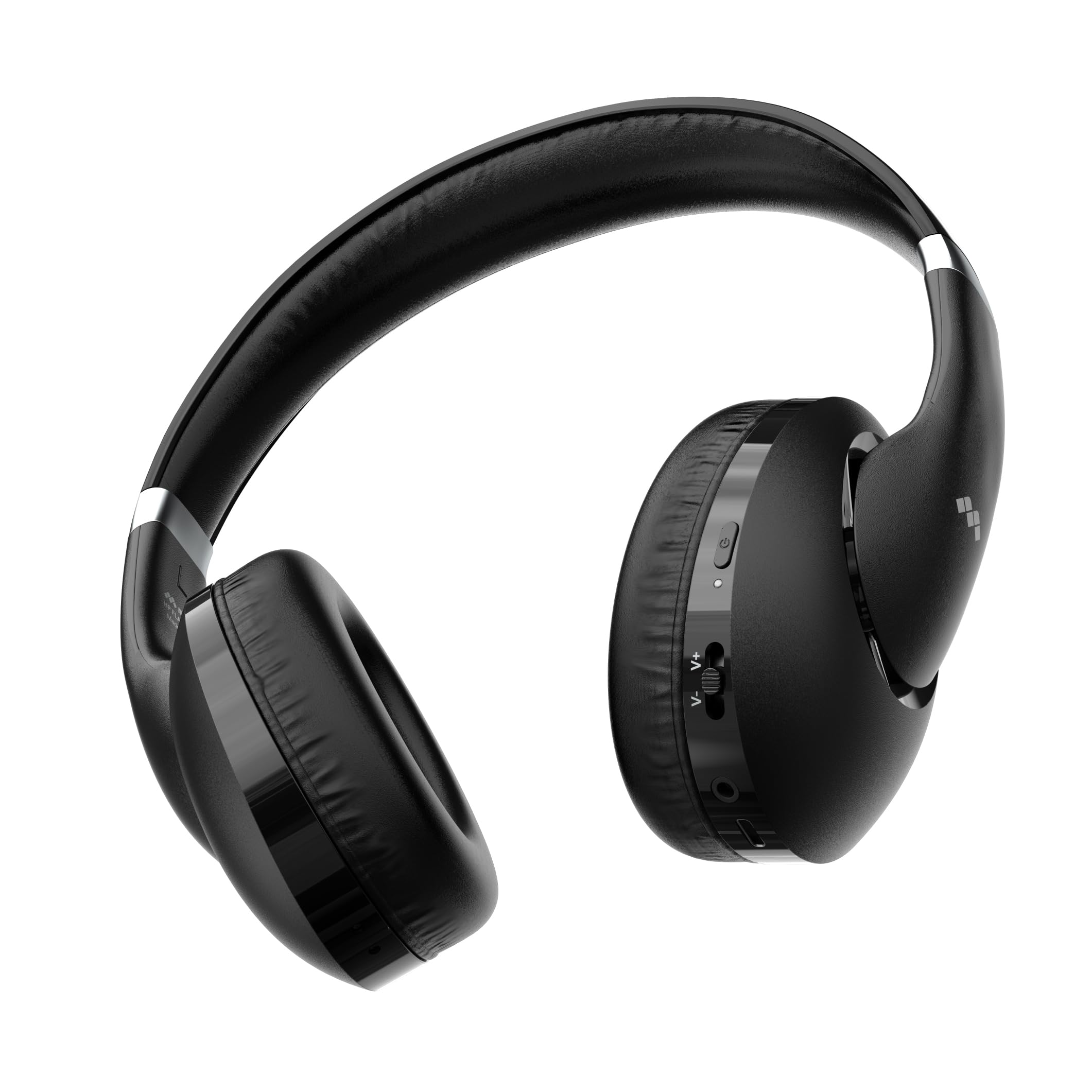 Meliconi Flash Base, Cuffie Tv Wireless Bluetooth 5.3 e 75hr di Autonomia | Cancellazione Rumore, con Base di Ricarica, Multipoint Connection, Portata 10 mt, Utilizzabili Anche con Cavo AUX