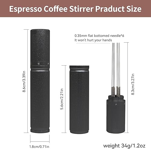 Miniatura 2 de Zayin Agitador de café expreso de acero inoxidable de aluminio profesional barista agitadores de café son excelentes accesorios de expreso, la