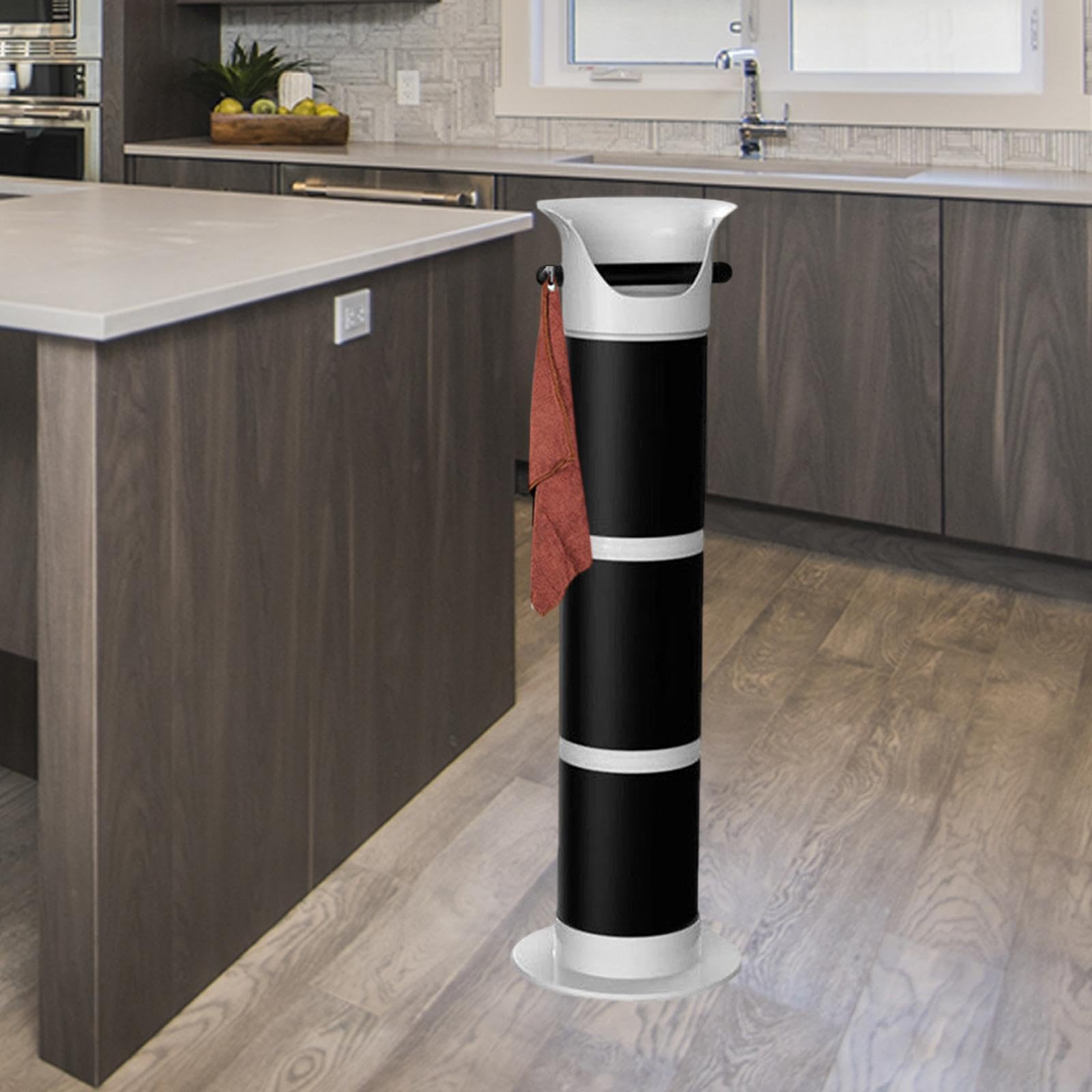 predolo Knock Box Progettato per Lo Smaltimento Dei Fondi di Caffè, Strumento Professionale con Ampio Spazio in Un Modello Da Pavimento, Linea bianca