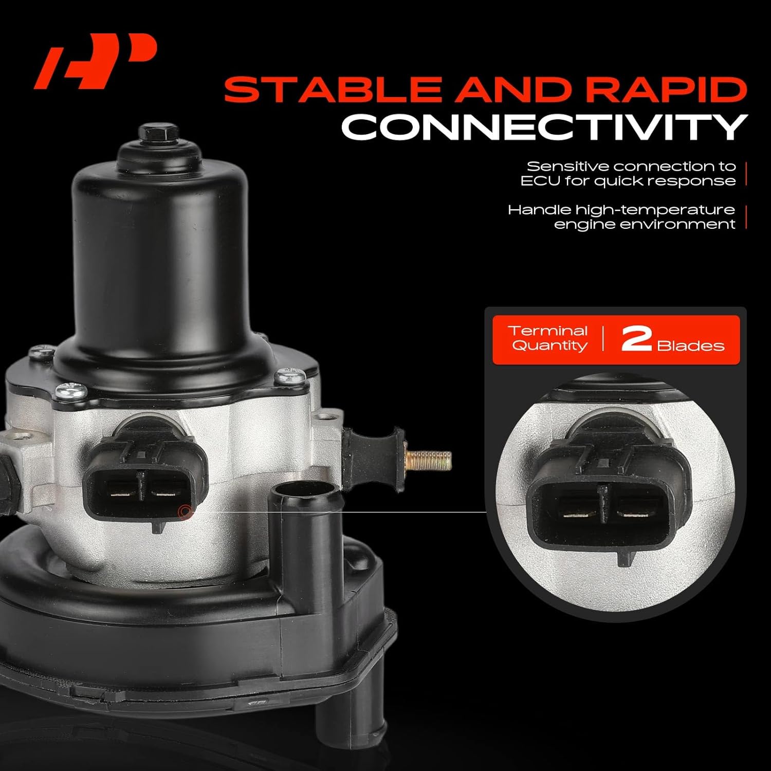 A-Premium Secondary Air Injection Smog Pump Compatible with Toyota Corolla 2004-2008, Matrix 2003-2007, 1.8L