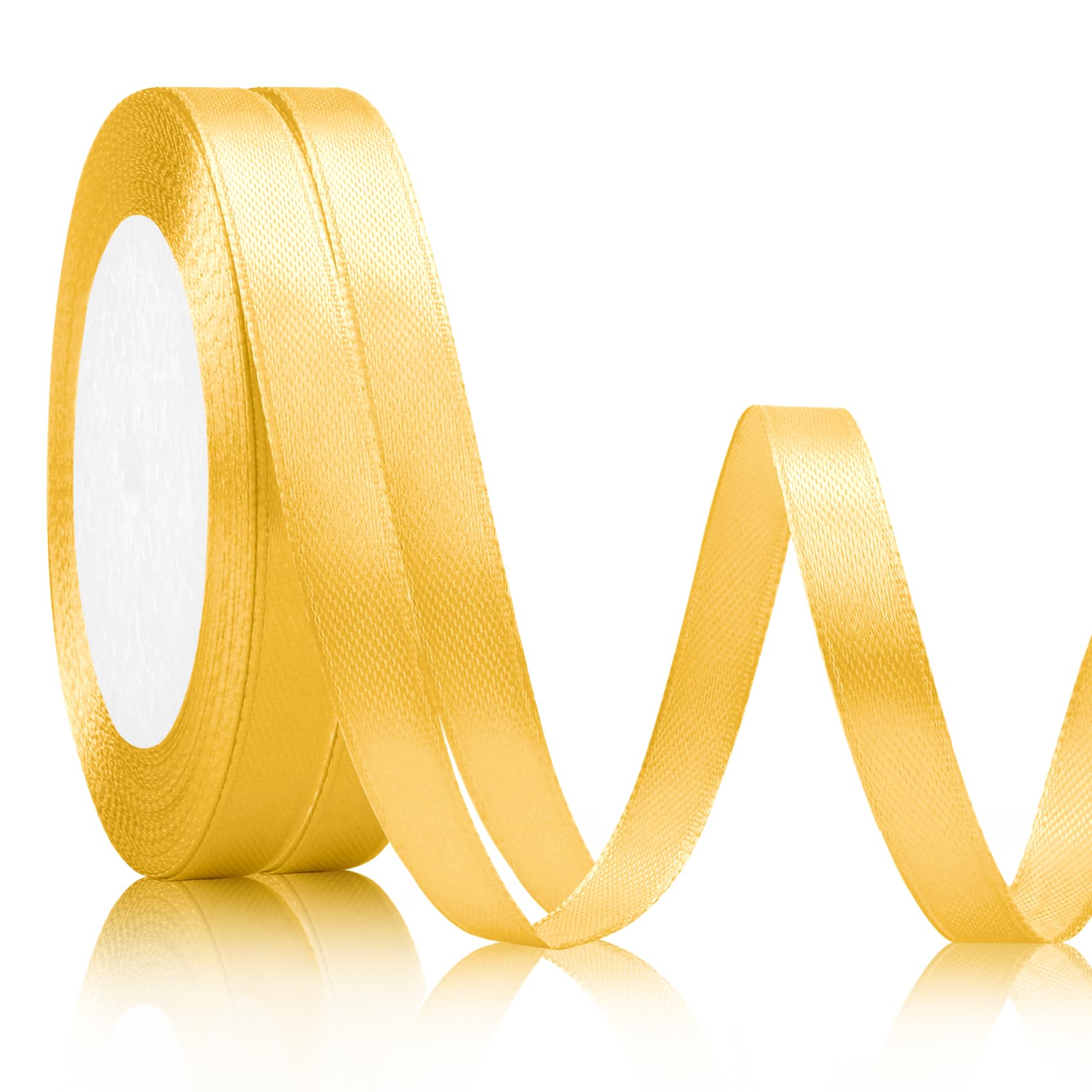Satinband Grün, 2 Rollen à 91 M X 3 Mm – Geschenkband, Schleifenband Für Hochzeit, Weihnachten, Basteln
