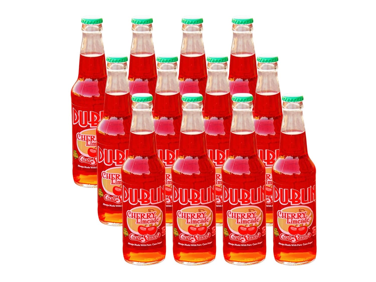 Dublin Bottling Works Craft Soda, Pure Cane Sugar, Made in Texas – Assorted 12-Pack – Premium Small-Batch Soda, Gluten-Free, Retro Artisanal Beverages (12 Pack, 1891 Founder’s Recipe)