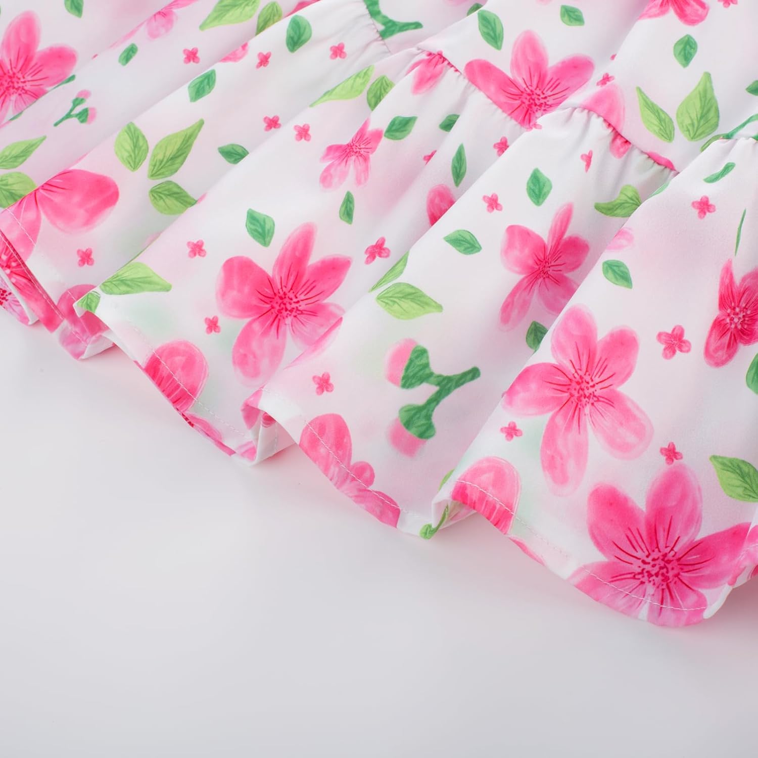 GRACE KARIN Girls Summer Dress Off Shoulder Floral A-line Midi Dress 5-14Y - Image 8