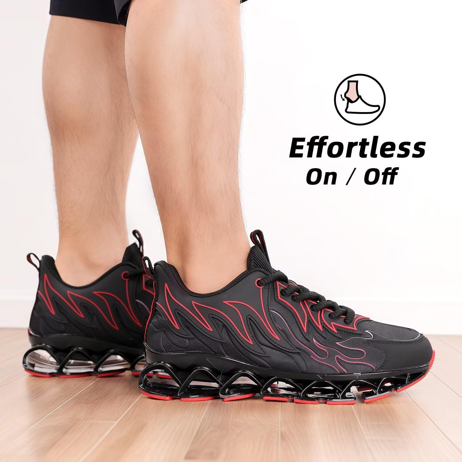 Mens Running Shoes Mesh Breathable Trail Runners Fashion Sport Blade Walking Tennis Sneakers - Image 7