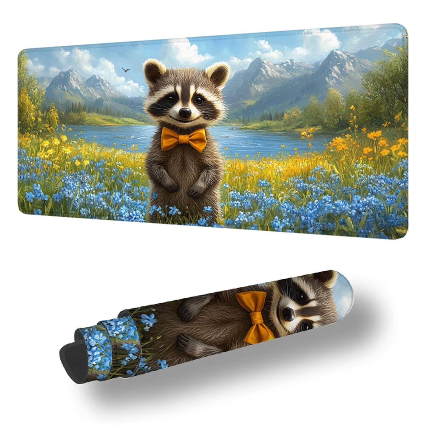 Podkładka pod mysz XXL 1200 x 600 mm duża podkładka pod mysz dla graczy zwierzęta pod ręką biurko szyte krawędzie wodoodporna antypoślizgowa do komputera, laptopa poprawia precyzję i szybkość, Koala S