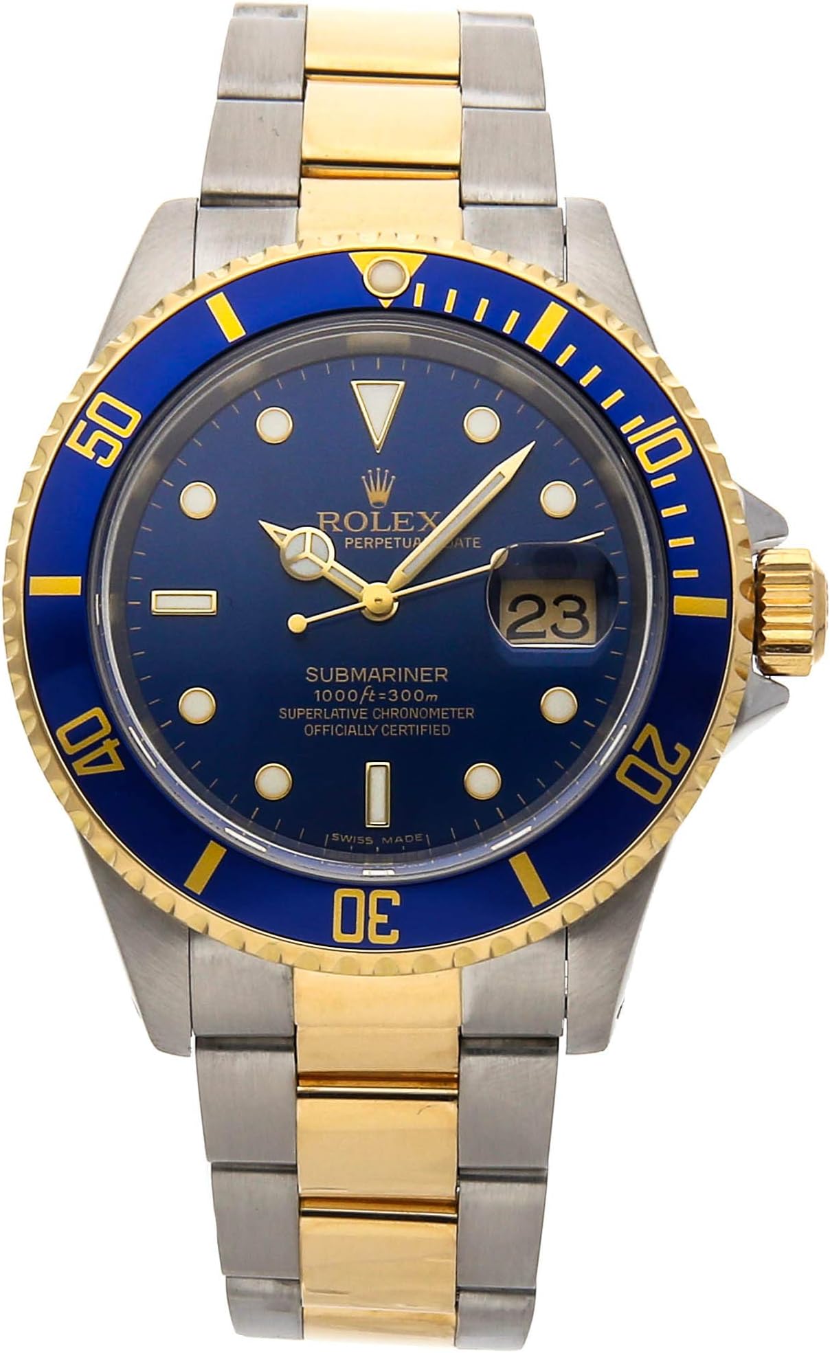 Submariner Mechanical (Automatic) Blue Dial Mens Watch 16613 (Certified Pre-owned)