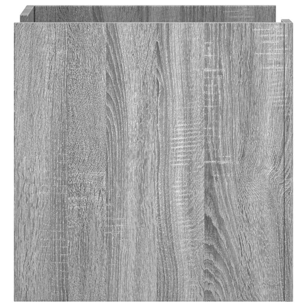 Fengshui Stolik nocny materiał drewnopochodny szary Sonoma 45 x 50 x 50 cm