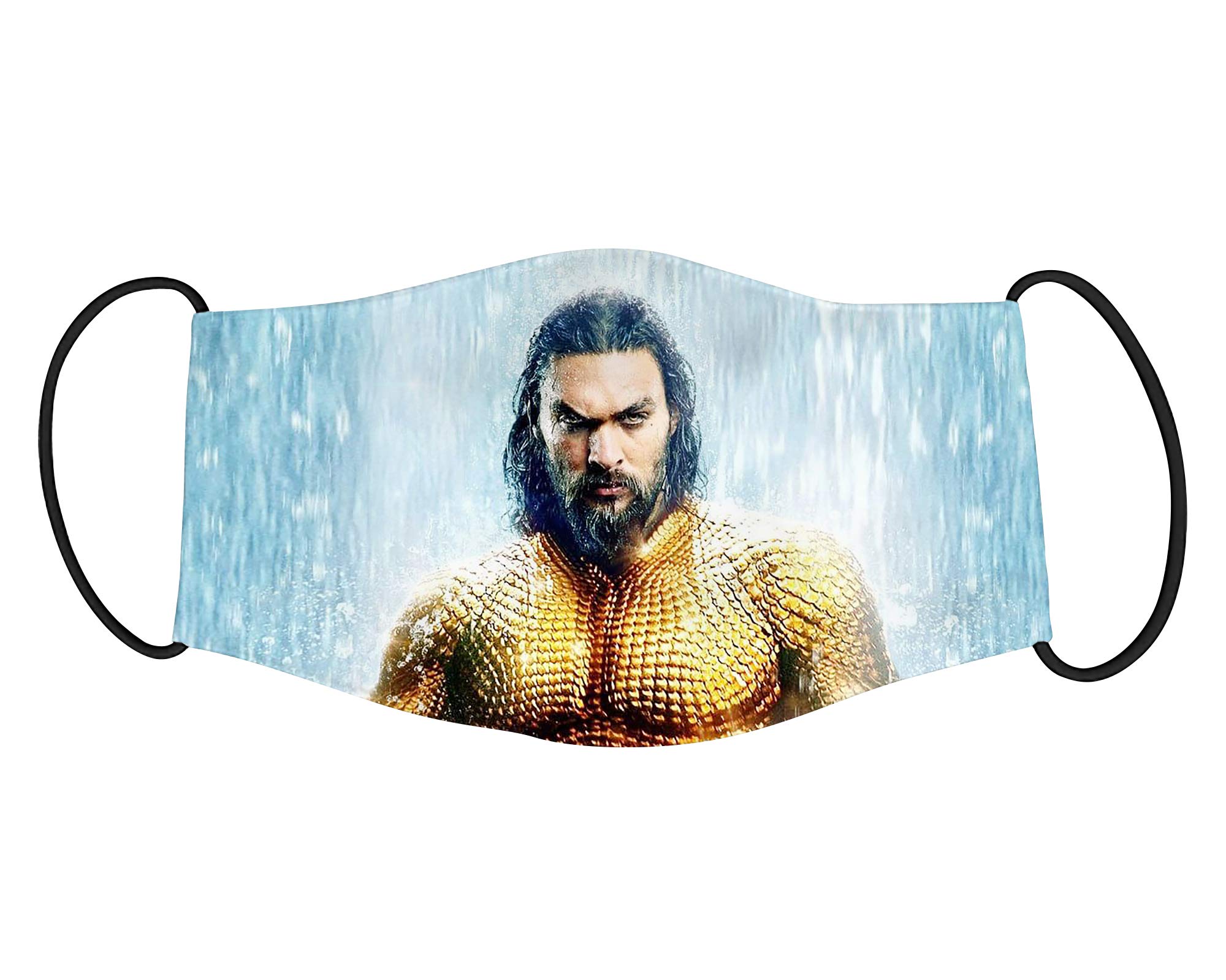 VistaAquaman Super Hero Printed Mask for Kids/Cotton Reusable Washable Mask Size 18x10cms