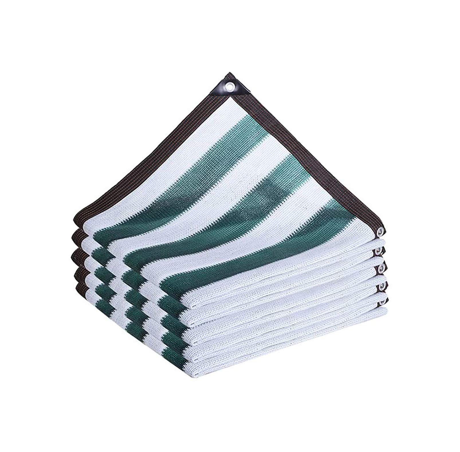 Red de sombreado verde oscuro y blanco con paño solar duradero para balcón