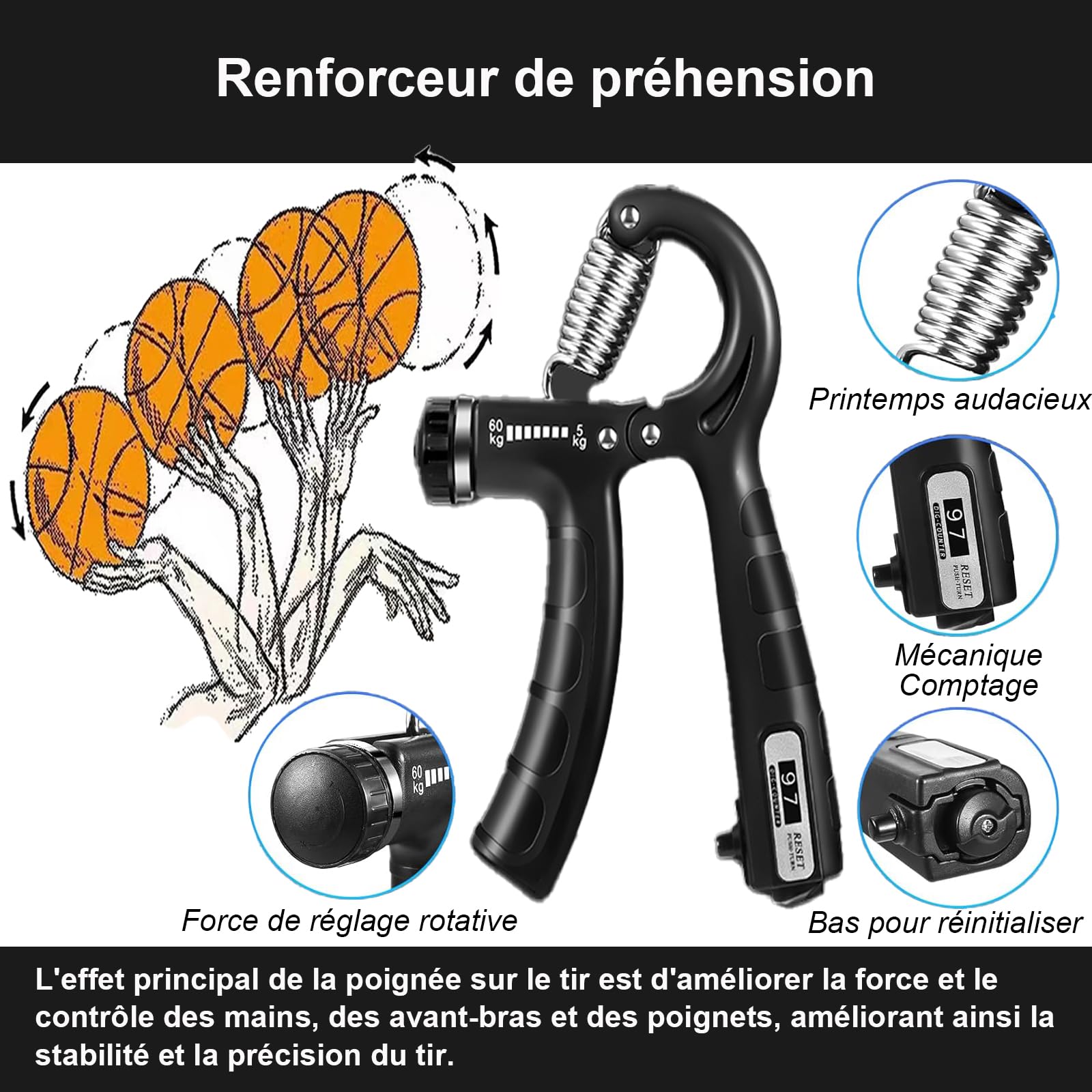 Équipement d'entraînement de basketball, tapis d'entraînement à l'agilité et au jeu de jambes, entraîneur de dribble, accessoires d'entraînement pour améliorer la vitesse, la force et la coordination.