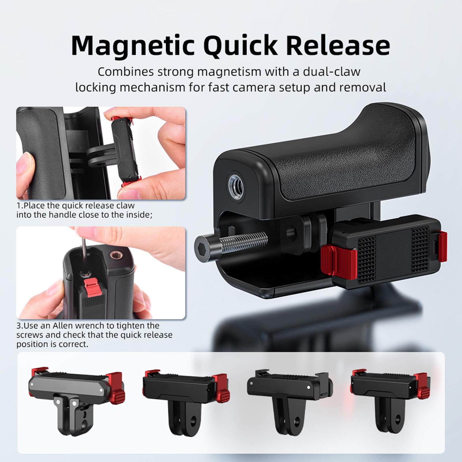 OSMO Action 6 zestaw uchwytów do DJI Osmo Action 6, zestaw uchwytów do fotografii ulicznej Xplorer z przyciskiem migawki, osłonką obiektywu i smyczą (zestaw uchwytów do fotografii ulicznej)