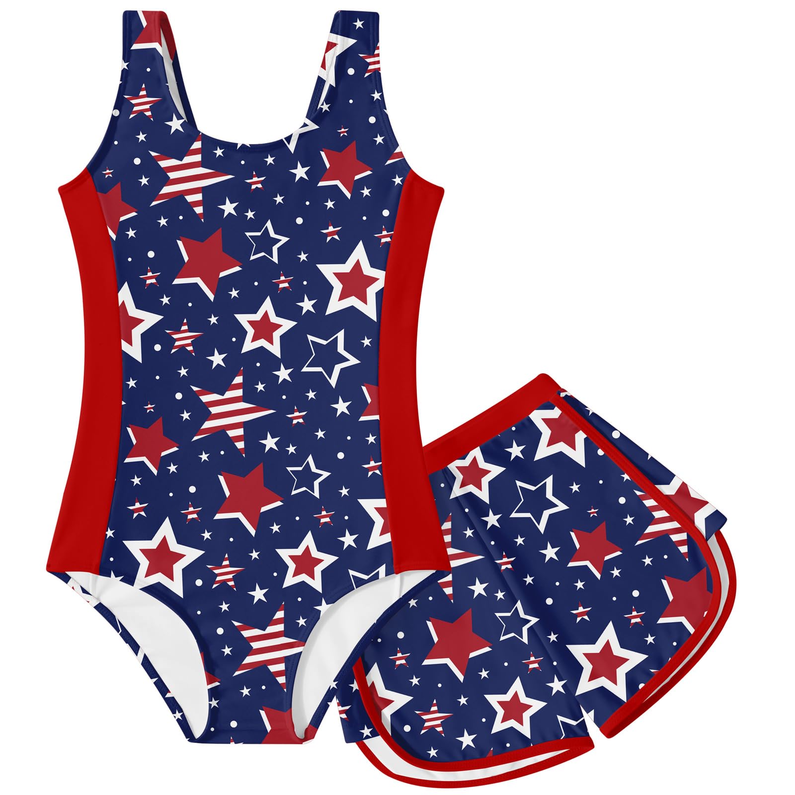 TUONROAD Toddler Girls One Piece Swimsuit Bathing Suit with Short for 3-9
