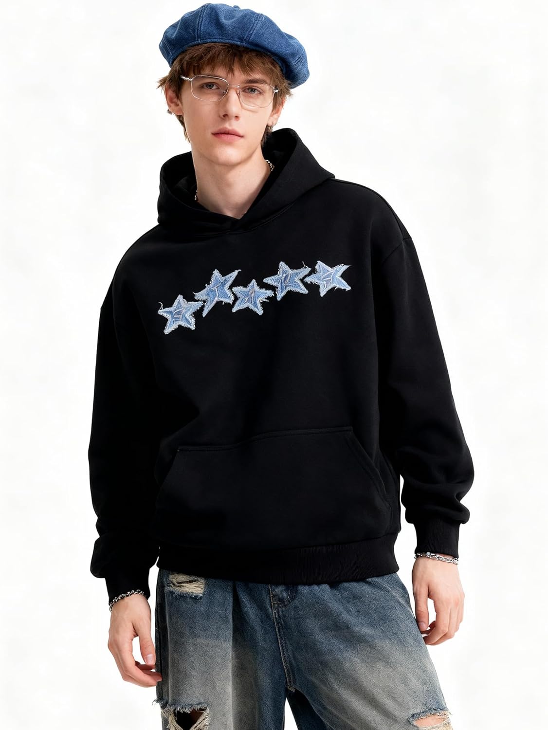 Novelty Hoodies for Women Men Loose Fit Y2k Hooded Sweatshirt Casual Unisex Long Sleeve Pullover Streetwear - Image 2