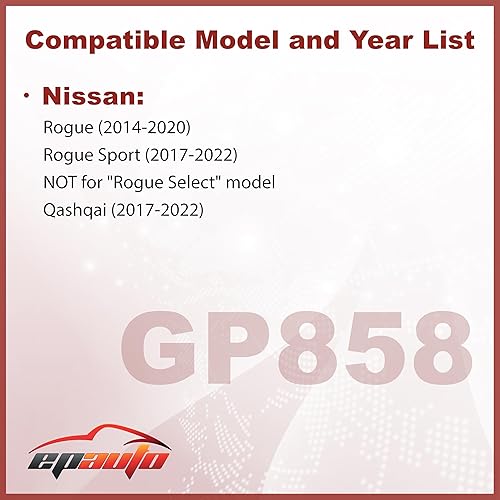 Miniatura 2 de EPAuto GP858 (CA11858) Filtro de aire de motor, repuesto para Nissan Rogue (2014-2020), Rogue Sport (2017-2021), Qashqai (2017-2021) - Filtro de