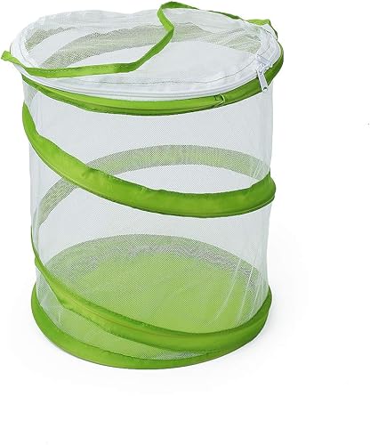 Miniatura 3 de RESTCLOUD Jaula de hábitat para insectos y mariposas, terrario de malla transparente, transparente más fácil, 9 x 11 pulgadas de alto