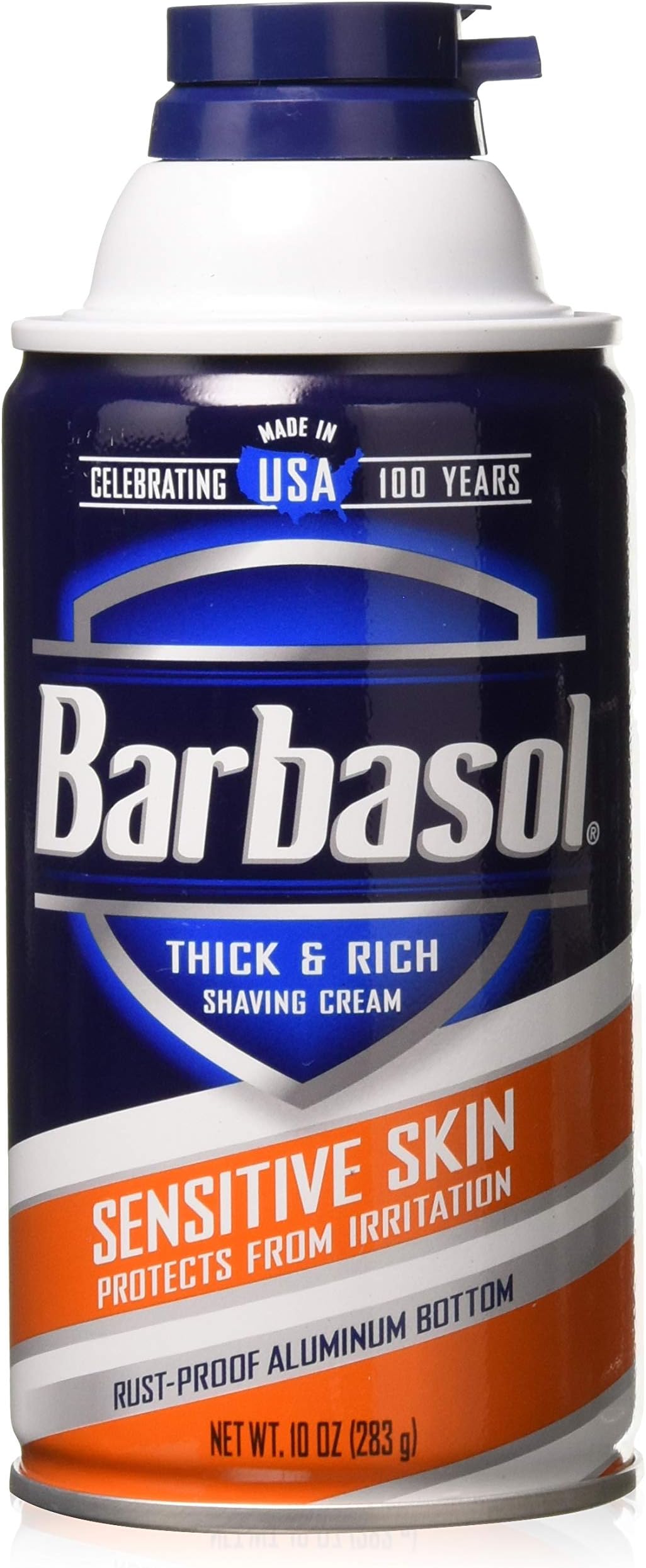 Barbasol Thick & Rich Shaving Cream, Sensitive Skin 10 oz (Pack of 3)