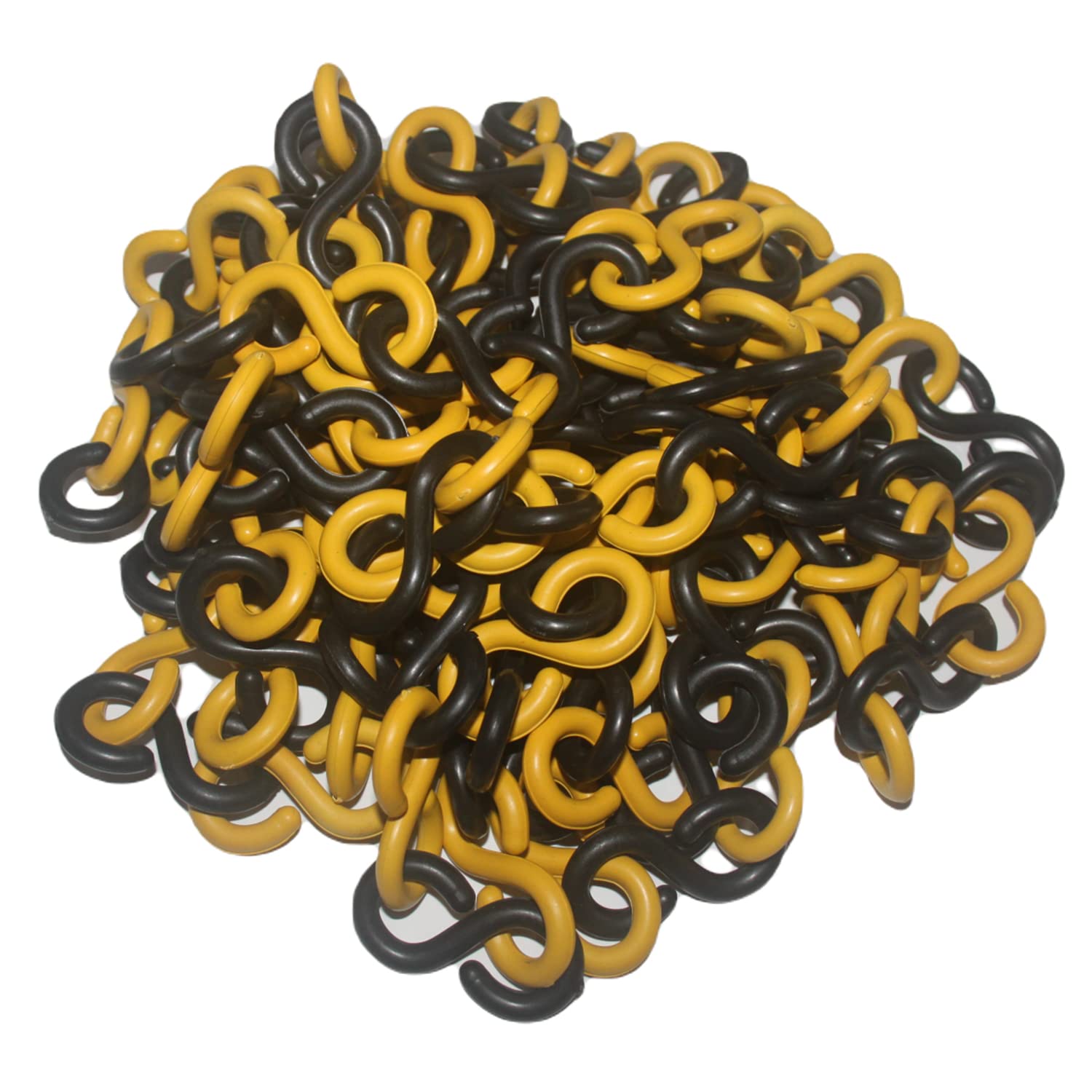 LADWA Yellow & Black S Hook Type Plastic Safety Barrier Cone Chain for Construction with 6mm Thickness – (Yellow & Black) (10 Meter) (B091NFF28C) Amazon Price History, Amazon Price Tracker