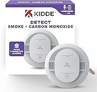 Kidde 30CUAR Hardwired Smoke & CO Detector with AA Battery Backup, Interconnectable, LED Alerts, Reduced False Alarms