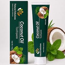 Powerful Whitening Hydroxyapatite & Coconut Oil Toothpaste Fresh Mint Flavor Enamel Protection for Sensitive Teeth Natural Solutions N.M.S.