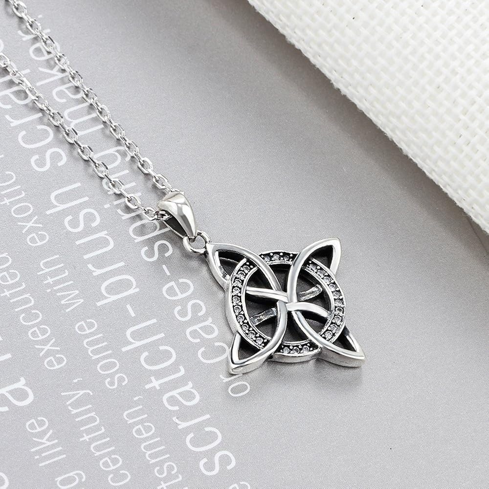 Amazon.com: SQKXKLCZ 925 Sterling Silver Celtic Four Corner
