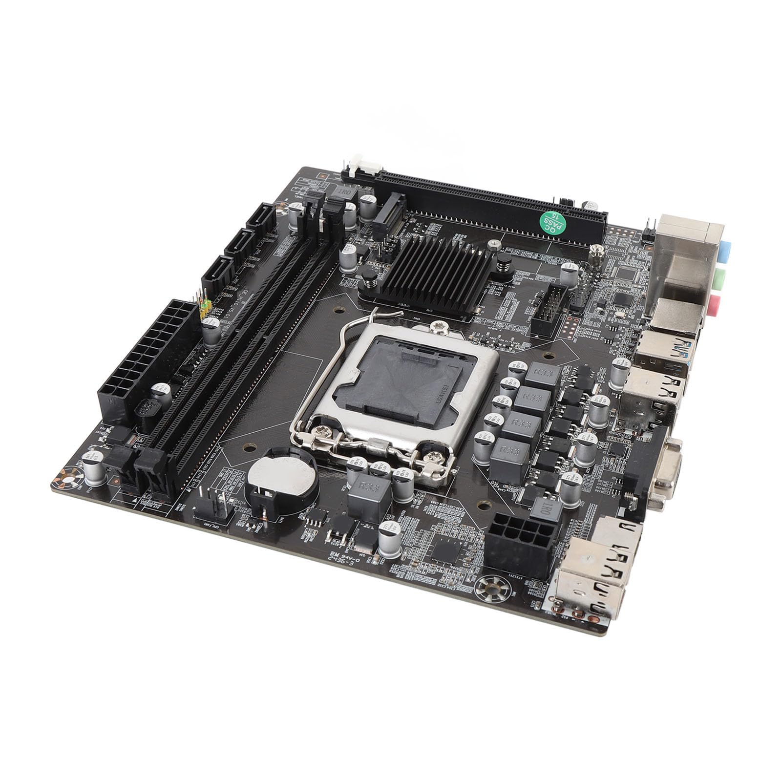 VBESTLIFE Płyta Główna Komputerowej H110, DDR4 USB3.0 M.2 NVME Gaming Mainboard z Interfejsami Wyświetlaczów VGA HD, dla LGA 1151 Celeron Core