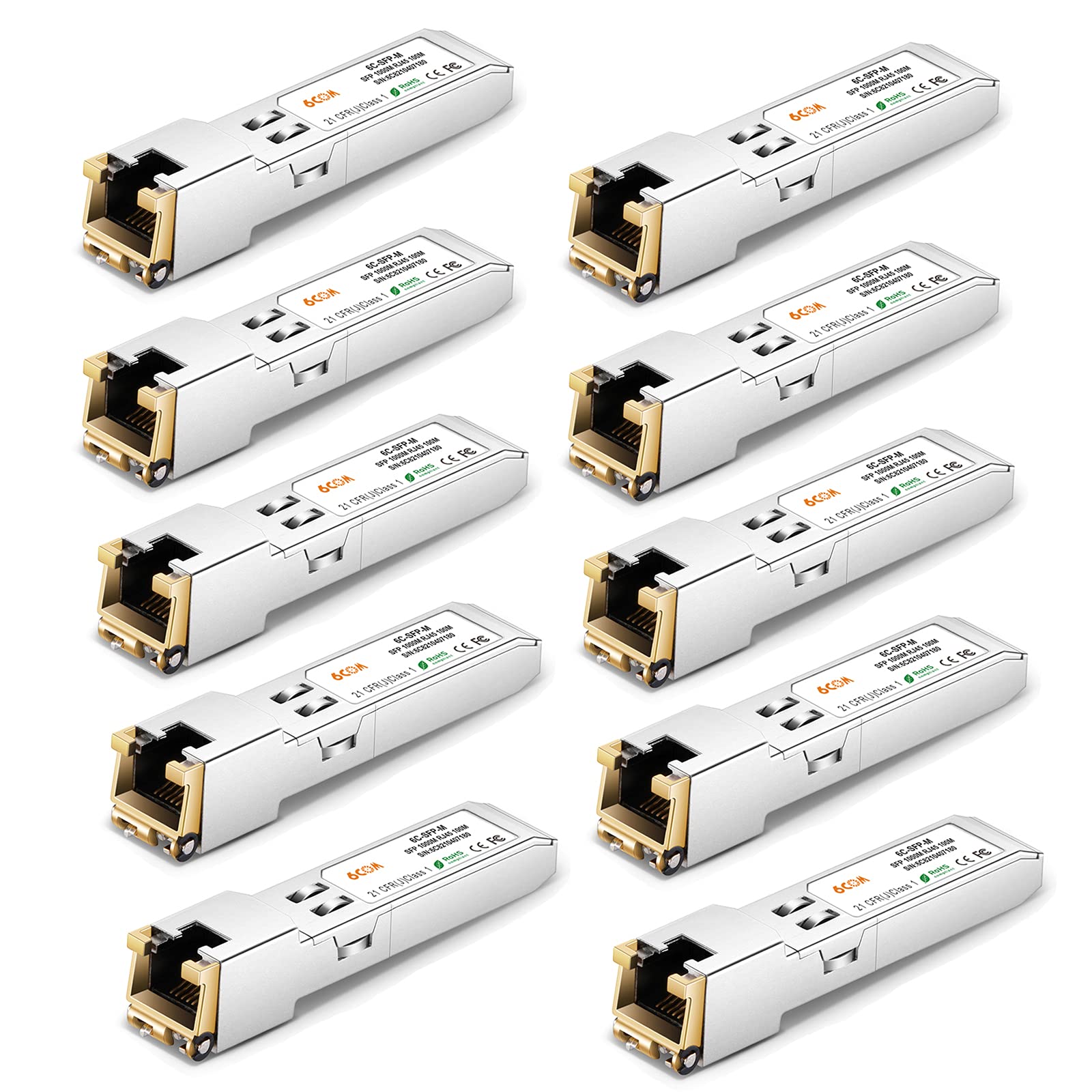 1.25G SFP-T, 1000BASE-T Copper SFP, SFP To RJ45 SFP, For
