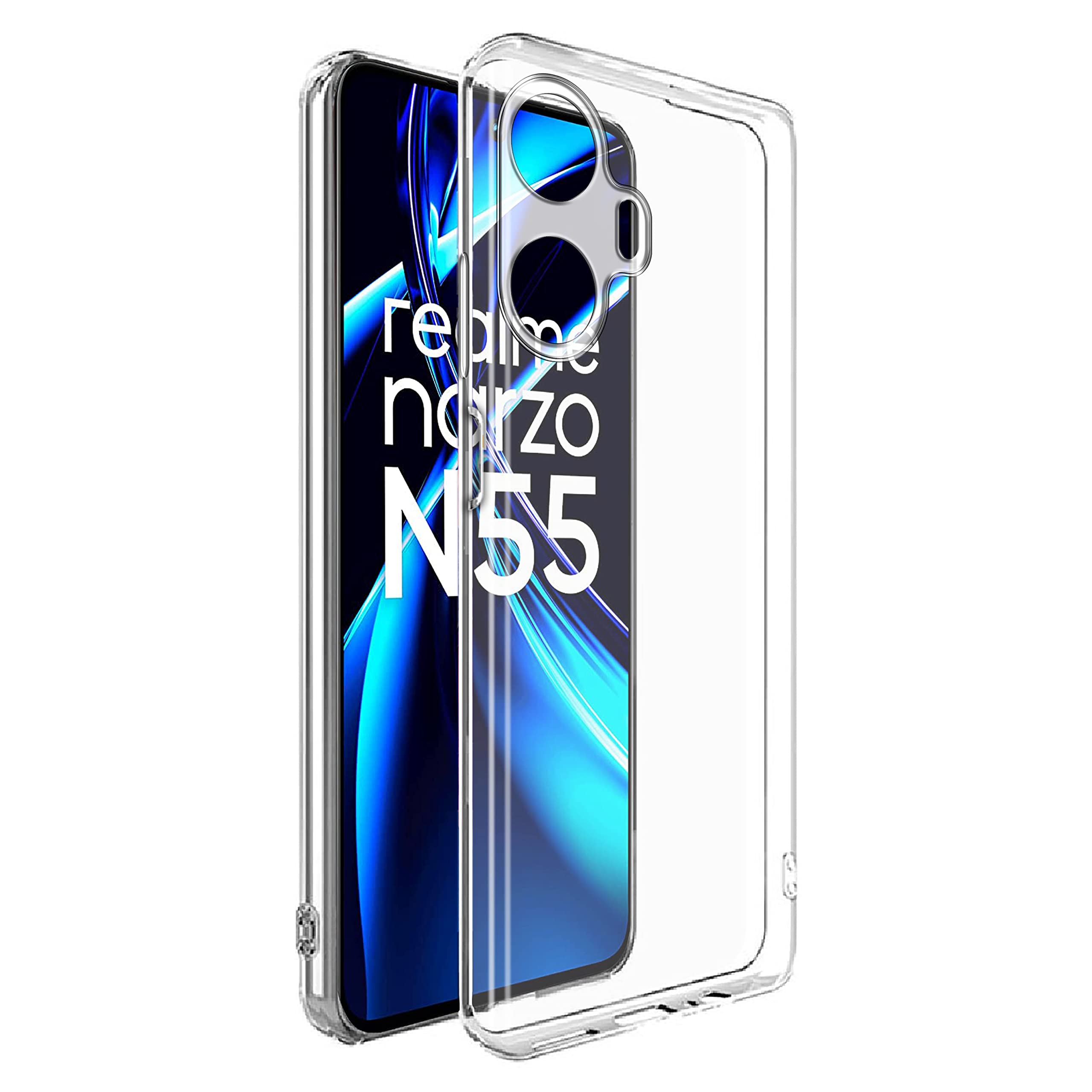 Amazon Brand- Solimo Basic Case for Realme Narzo N55 4G (Thermoplastic Polyurethane_Clear) (B0C3RDLLZ2) Amazon Price History, Amazon Price Tracker