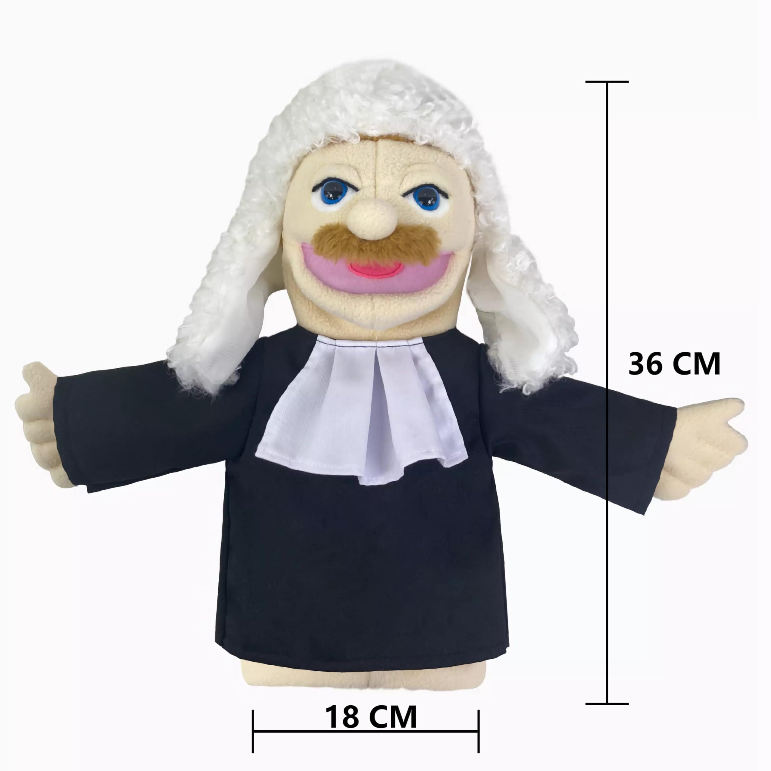 LOMTRATS Theater Hand Puppets for kids,Includes Teacher, policeman, farmer, pirate, detective - Image 2