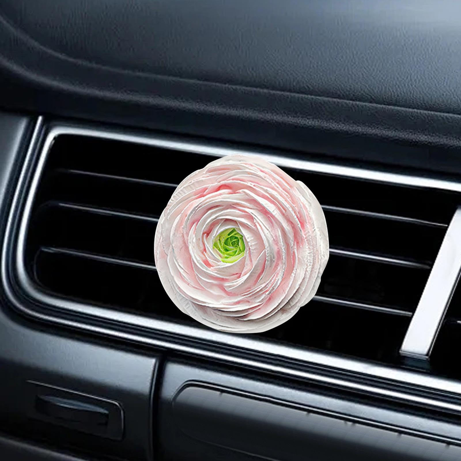 2 Clip per Bocchette di Ventilazione a Forma di Fiore Artificiale Riutilizzabili, Graziose, Accessori per Prese D'aria Del Condizionatore, 4 pezzi