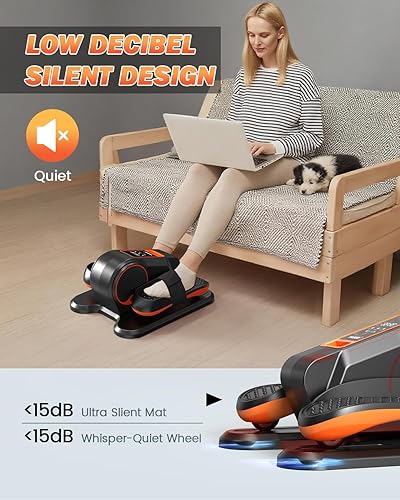 Miniatura 4 de Máquina elíptica para debajo del escritorio, ejercitador eléctrico de piernas elipse como se ve en la televisión para personas mayores, máquina