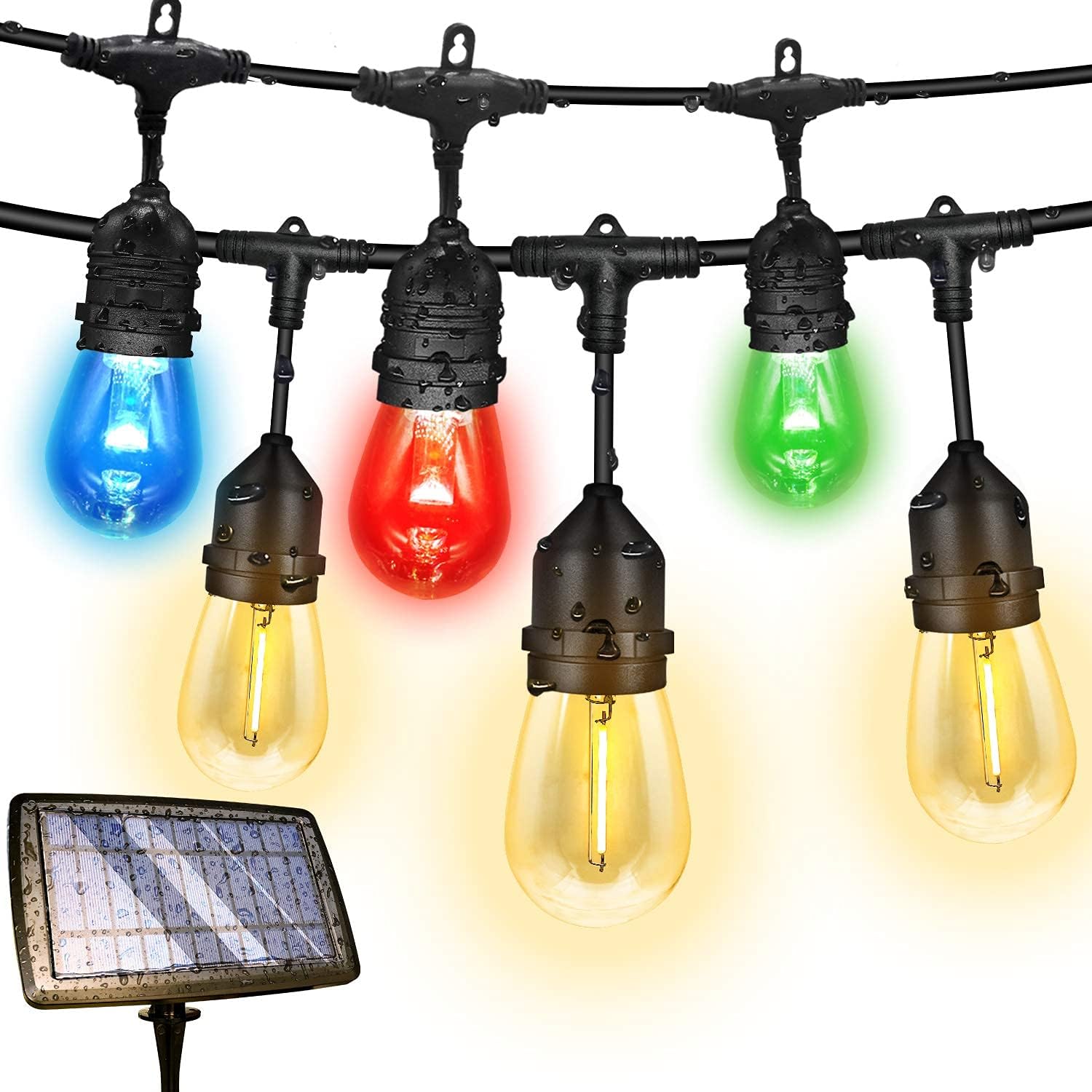 Fmix 48FTS Color Changing Outdoor String Lights and 48FTS