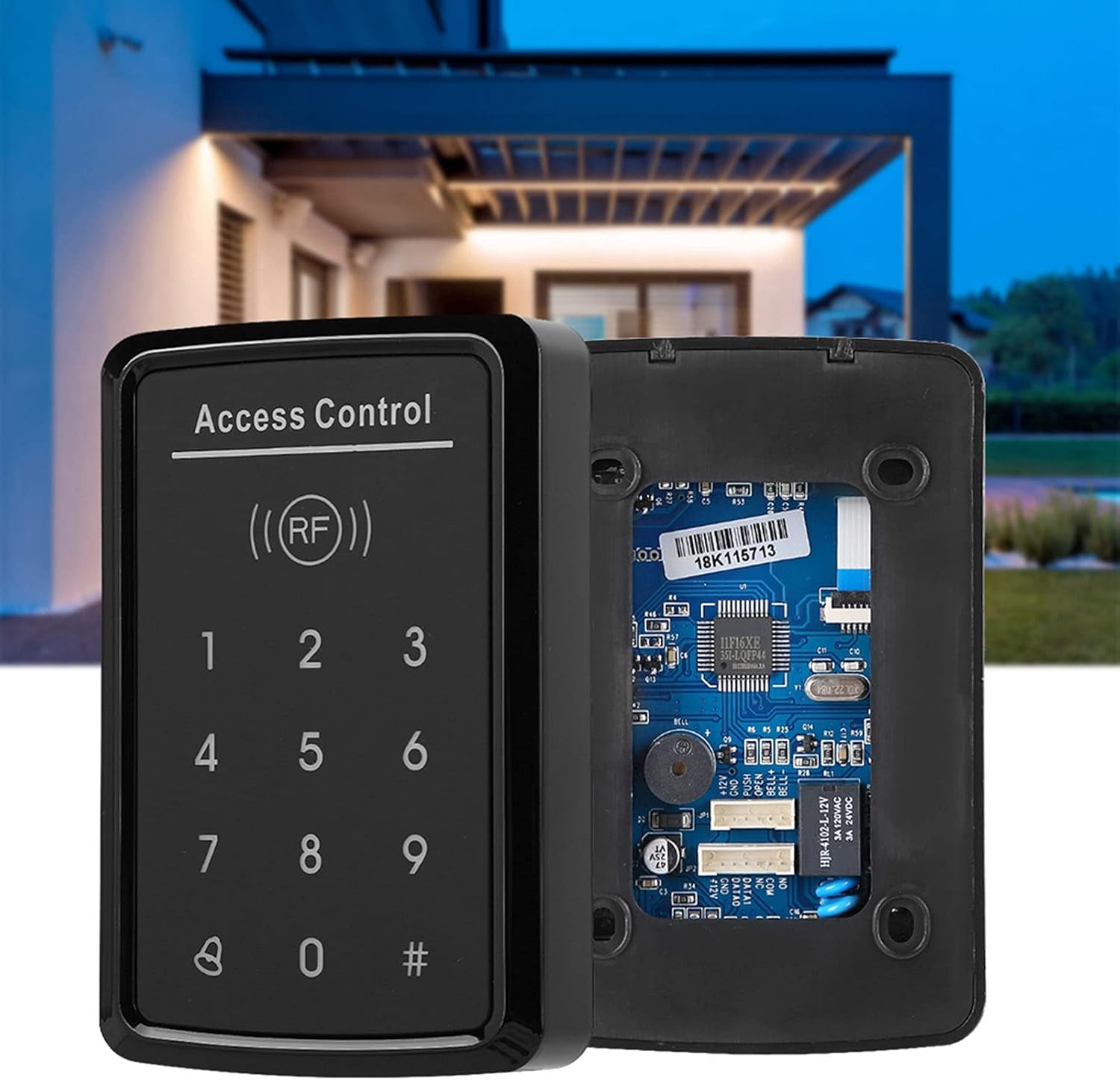 RFID 125KHz Card Reader Password Access Control System, Touch Keypad Door Lock Control with Electromagnetic Lock, High Security Entry System for Home Office, Supports 1000 User Car
