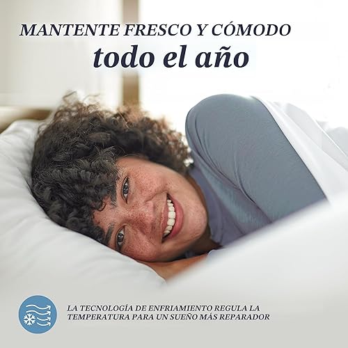 Miniatura 7 de Beckham Hotel Collection Juego de 2 almohadas de espuma viscoelástica tamaño king (relleno ajustable) para cama - Juego de 2 almohadas de espuma