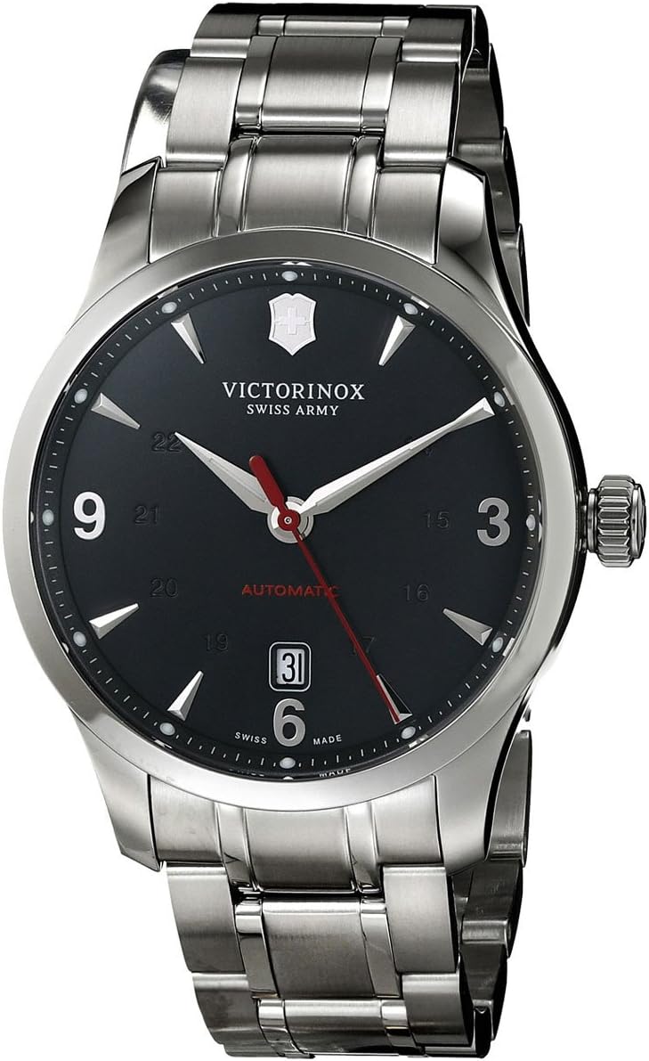 Victorniox Men's 241669 Alliance Silver/Black Stainless Stee Watch
