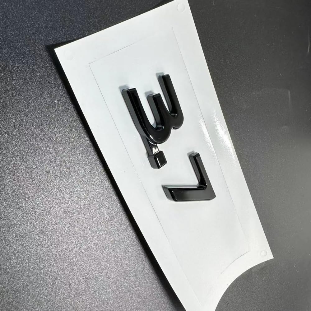 3D ABS 1Pcs 3.7 Side Emblem Badge Decal for Q50 2015+ Glossy Black